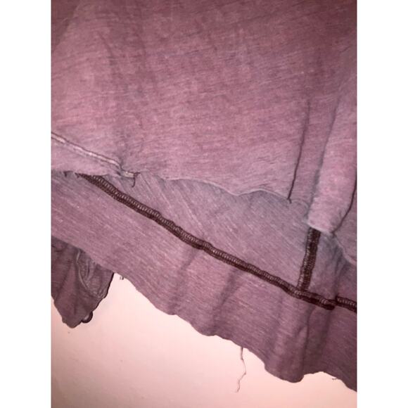 We The Free purple linen blend oversized knit top cropped size XS - Picture 4 of 7